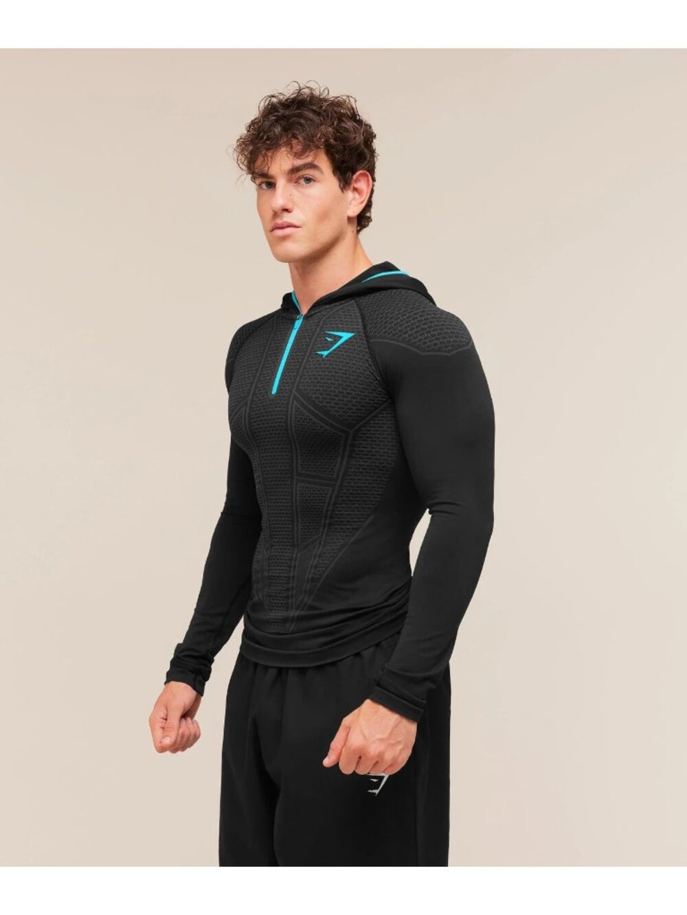 Gymshark Onyx V1 2026 Hoodie Black/Blue - Size M Medium Brandnew Onhand